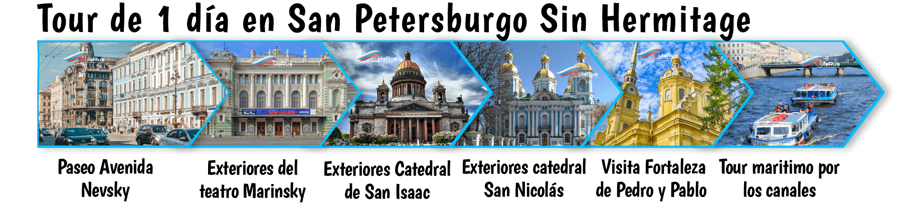 Tour de 1 día en San Petersburgo Sin Hermitage